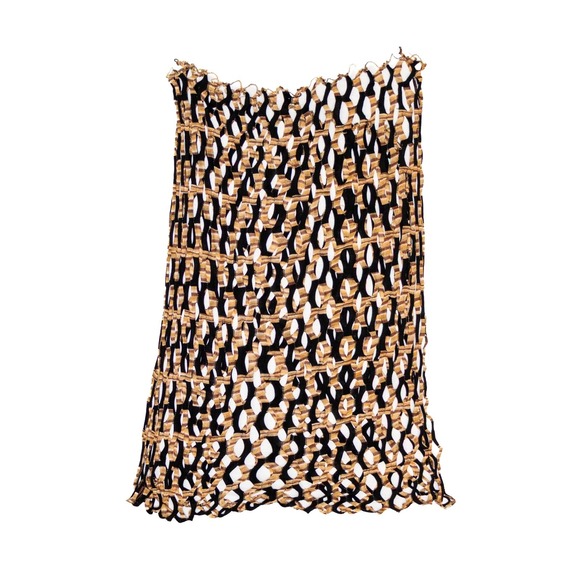 Missoni Metallic Open-Knit‎ Mesh Scarf Shawl – Black, Gold, Copper - Picture 3 of 5